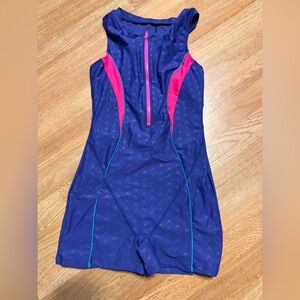 Women’s one piece shortie swimsuit